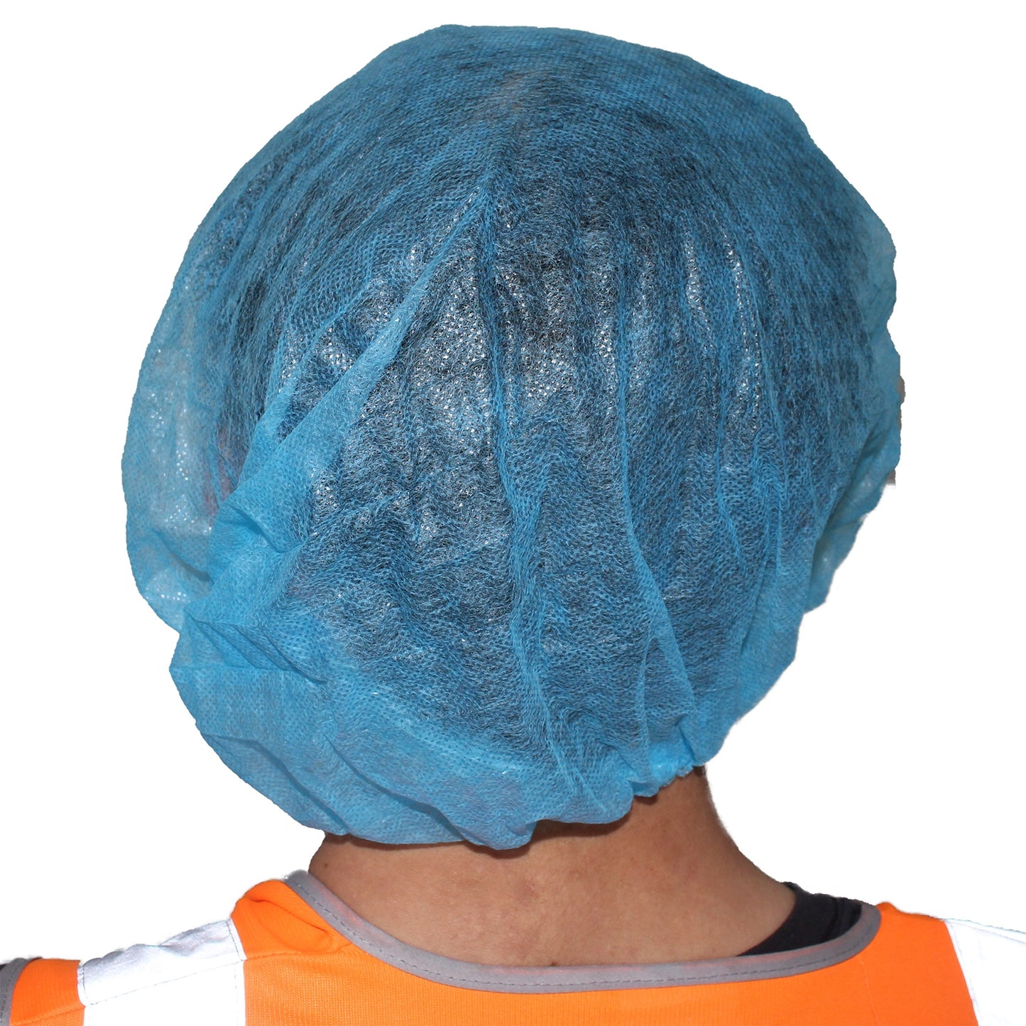 Blue Disposable Hair Nets 21 Inch One-Size-Fits-All Pack of 100