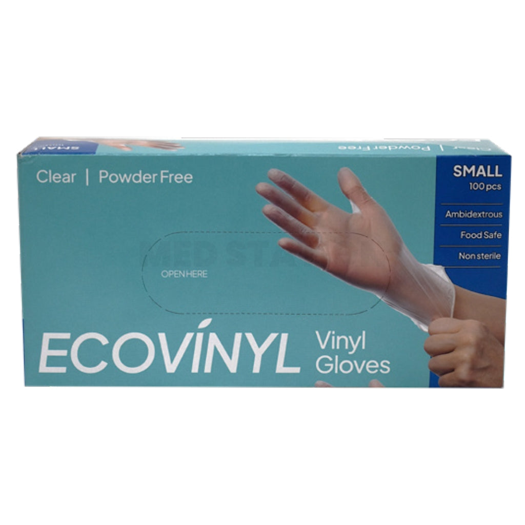 ECO VINYL Clear Powder Free Gloves - S/M/L/XL