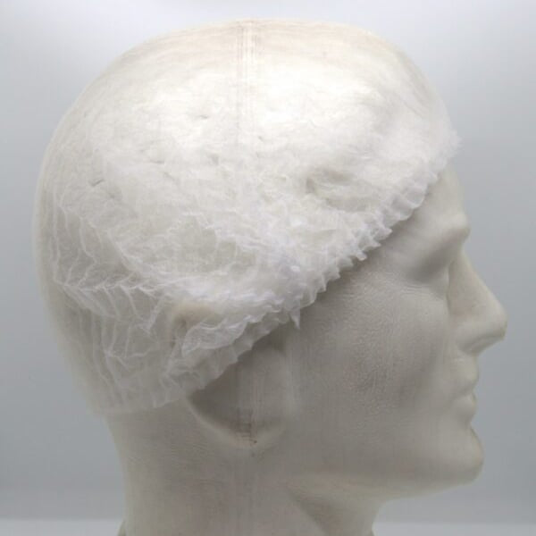 SafetyCare Crimped Beret Caps White 21" - Pack of 1000pcs