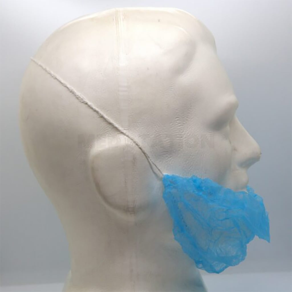 SafetyCare Non-Woven Beard Cover Blue - Pack of 1000pcs