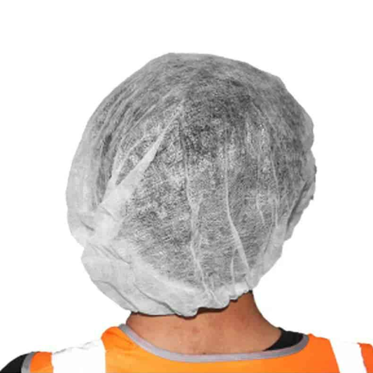 White Disposable Hair Nets 21 Inch One-Size-Fits-All Pack of 100